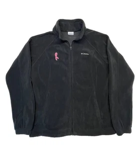 Cinta rosa Columbia polar para mujer XL bordada cáncer de mama - Imagen 1 de 5