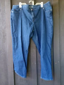 Michael Kors Dark Denim Taper Jeans Sz 22W - Picture 1 of 2