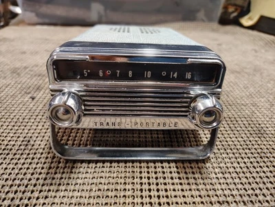 1958 1959 60 Oldsmobile Buick Optional Glove Box Tans-Portable Transistor Radio - Image 1 of 4