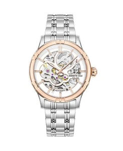 KENNETH COLE Women Analog Automatic Casual Watch Classic Dress White Dial Waterp - Picture 1 of 4