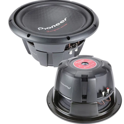 2x Pioneer TS-W304D 12′′ 3200W potência total DVC 4-Ohm subwoofer componente 2 sub - Imagem 1 de 4