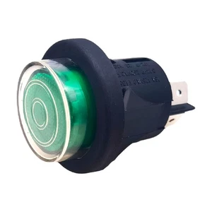 Push Switch Waterproof 4Pin 16A 125/250VAC 3/4HP 1/2HP Green for RL5  - Picture 1 of 6