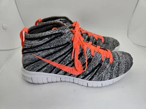 Nike Free Flyknit Chukka Shoes Women 7 Hyper Pink Black Running Athletic Sneaker - Picture 1 of 8
