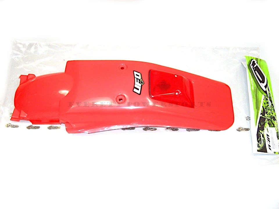 Заднее крыло красное с задним фонарем XR250R XR400R 96-05 UFO Honda XR250 XR400 #a96 - Изображение 1 из 2
