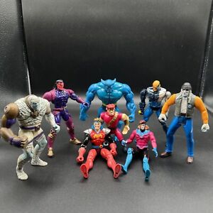 Lot of 7 Mixed 90s Action Figures including ToyBiz Marvel X-Men & Mummies Alive
