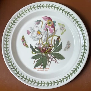 Portmeirion Botanic Garden 10 1/2" Dinner Plate Christmas Rose - Picture 1 of 4