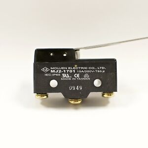 Moujen MJ2-1701 Micro Basic Limit Switch, Hinge Lever, 15A/250V-T85µ