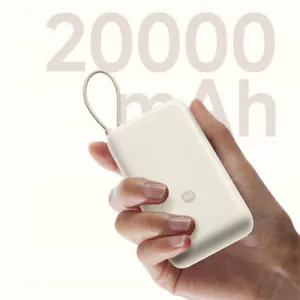 Xiaomi Power Bank Portable Battery Charger With Built In Type C Charging Cable - Picture 1 of 17