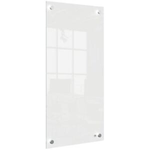Nobo Glass Whiteboard Panel Home Office Organisation Wall Hanging 300x600 White