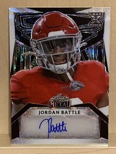 2023 Leaf Metal Jordan Battle Black Prismatic Refractor Auto 4/4 PA-JB3 Lions