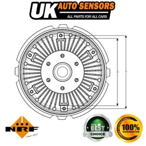 Fits Ford Transit 2006-2018 2.2 dCi 2.4 2.5 NRF Radiator Fan Clutch - Picture 1 of 12
