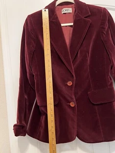 Vintage Dark Burgundy Women’s Size Medium 2 button Blazer Jacket Koret - Picture 1 of 5