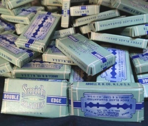 Vintage Original unbenutztes Paket Smith zweischneidige Rasierklingen Made in USA 5 Stück - Bild 1 von 9