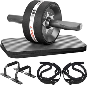 Ab Rollers Wheel Kit, Exercise Wheel Core Strength Training Abdominal Roller Set - Picture 1 of 7