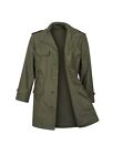 Army Belgium Jacket Military Green Trench Coat Parka Surplus Size 54  56 Large
