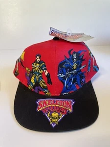 Vintage Skeleton Warriors Logo 7 Kids Hat SnapBack 1994 Saturday Morning Cartoon - Picture 1 of 14