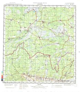 Russian Soviet Military Topographic Maps - LELCHYTSY (Belarus),1:200K, ed.1990 - Picture 1 of 6