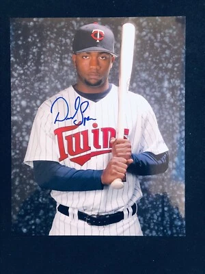 FOTO 8 X 10 MINNESOTA TWINS JARDINERO CENTRAL DENARD SPAN #2, FIRMADA Foto 1 de 2