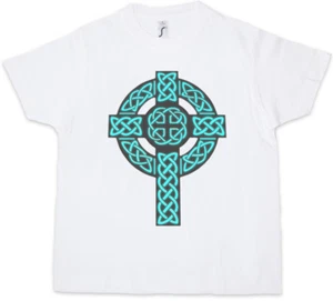 CELTIC KNOT LOGO SIGN V Kids Boys T-Shirt Celts Cross Rune Thor Walhalla Vikings - Picture 1 of 1