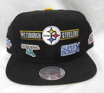 Gorra/sombrero de béisbol Mitchell & Ness Pittsburgh Steelers Super Bowl Champs E1 1360 Foto 1 de 4