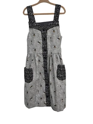 手工大黄蜂灰色迷彩整体连衣裙女孩 4T — 第 1/4 张图片