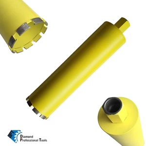 Paquete de 3 brocas de brocas de núcleo de diamante húmedo de 4" para ladrillos de asfalto de concreto bloques piedras - Imagen 1 de 9
