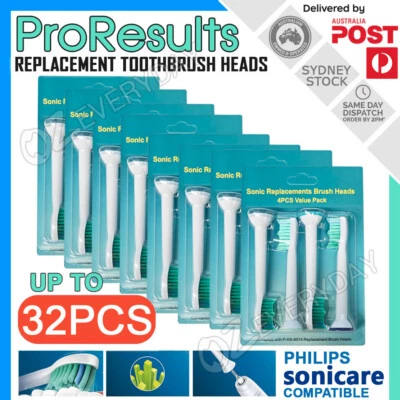 Pro Results HX6014 Sonic Brush Heads for Philips Sonicare Electric Toothbrushes - image 1 of 4