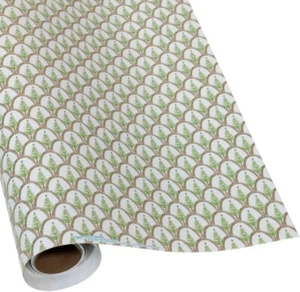 Caspari 8' Continuous Gift Wrap Roll, Deco Christmas Gold (10055RC) - Picture 1 of 2