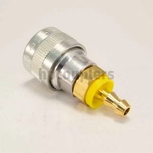 Schrader - Twist Lock Quick Coupler Air Connector Fittings 1/4 Push-On Hose Barb - Picture 1 of 5