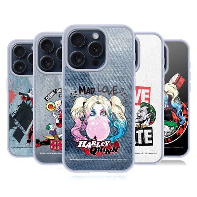 OFFICIAL BATMAN DC COMICS HARLEY QUINN GRAPHICS GEL CASE FOR APPLE iPHONE PHONES - Image 1 of 4