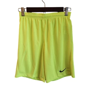 Nike Kids Shorts Neon Green Yellow Large Dri-Fit Park III Youth Short NEW - Picture 1 of 9