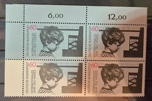 BRD / MI.NR. 1000 / POSTFRISCH / 4ER BLOCK MIT ECKRAND MIT PREISANGABE - Bild 1 von 1