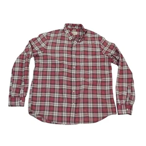 Denim & Supply Ralph Lauren Shirt Mens XL Red Plaid Long Sleeve Button Down - Picture 1 of 10