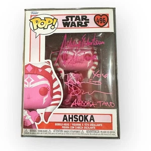 Star Wars Funko Pop 496 Ashley Eckstein Rosario Dawson Signed Ahsoka JSA Auth - Picture 1 of 8
