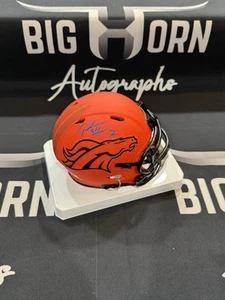 Broncos Patrick Surtain II Authentic Signed Rave Speed Mini Helmet BAS Witnessed - Picture 1 of 2