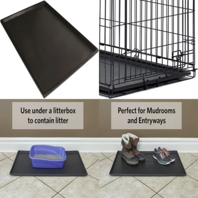 DOG CRATE REPLACEMENT PAN 36 Inch Plastic Leak Proof Pet Dogs Kennel Floor Tray - Image 1 of 4