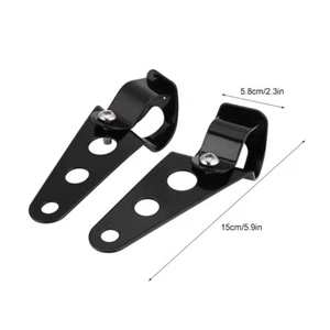 Hot Auto 2 Stück Motorrad Scheinwerfer Halterung Halterungen Gabel Racer 28mm-34mm passt für - Bild 1 von 9