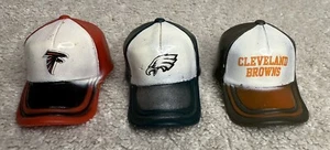 Atlanta Falcons, Cleveland Browns, Eagles MINI PLASTIC CAP HAT 2" LONG Retro - Picture 1 of 6