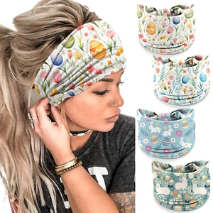 4Pcs Easter Headbands for Women - Bunny Rabbit Holiday Hair Bands, Festive Gift  - Picture 1 of 12