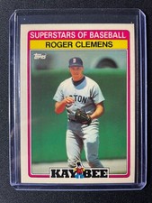 1989 Topps Kaybee Superstars of Baseball Roger Clemens #7 of 33 Red Sox!!!