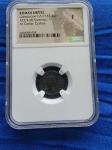AD 337-340 ROMAN EMPIRE CONSTANTINE II AS CAESAR CYZICUS NGC FINE DETAILS ● - Picture 1 of 3