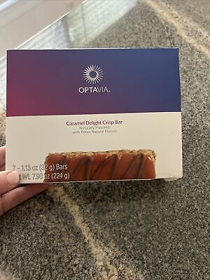 Optavia Caramel Delight Crisp Bar - 7 Bars - New In Box!!! 7/11/2023 • 28.56€