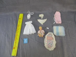 Original Vintage Mattel Outfit 1960's Barbie Babysits Rare Christening Gown - Picture 1 of 12