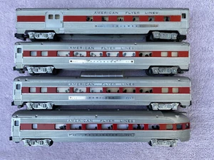 AMERICAN FLYER 960-R, 961-R, 962-R, 963-R SANTA FE PASSENGER CARS FOR PARTS - Picture 1 of 9