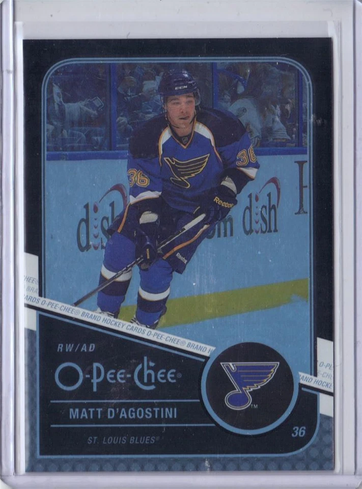 Matt D'Agostini St. Louis Blues 2011-12 O-Pee-Chee Black Rainbow 045/100 #461 - Image 1 of 1
