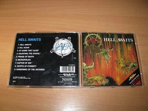 SLAYER - Hell Awaits (1985 Music For Nations) Metallica,Anthrax, Megadeth,Sodom - Picture 1 of 4