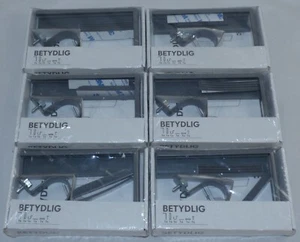(6) IKEA Betydlig Ceiling Bracket Curtain Rod Holder Gray 102.198.90 New - Picture 1 of 2