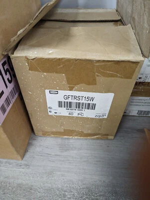 Hubbell  GFTRST15W GFCI Commercial Self Test 15A  125V White lot of 40 - Image 1 of 3