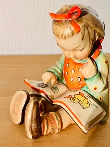Hummelfigur  8, Bücherwurm,   ,,Made in US-Zone", Rarität, 11cm - Bild 1 von 10