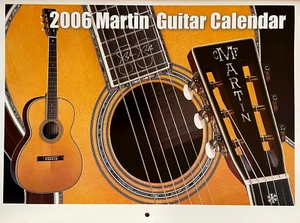 2006 Martin Guitar Calendar 9.5"x12.5" D-45 D-28 D-50 HD-7 & More NEW OLD STOCK! - Picture 1 of 1